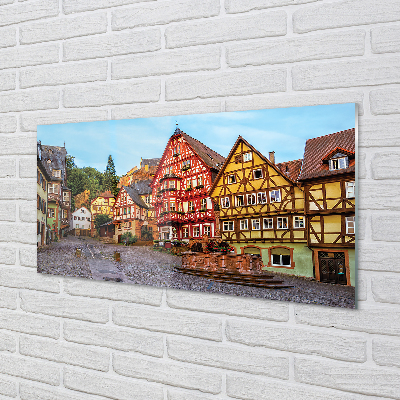 Quadro in vetro acrilico Germania Città Vecchia della Baviera