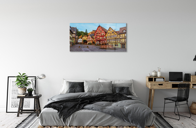 Quadro in vetro acrilico Germania Città Vecchia della Baviera