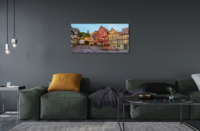 Quadro in vetro acrilico Germania Città Vecchia della Baviera