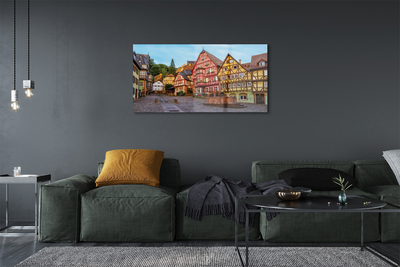 Quadro in vetro acrilico Germania Città Vecchia della Baviera