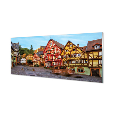 Quadro in vetro acrilico Germania Città Vecchia della Baviera