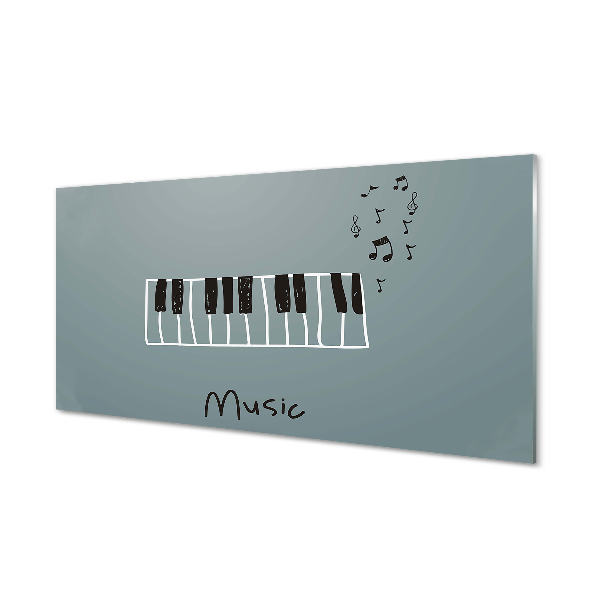 Quadro acrilico Note per pianoforte