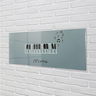 Quadro acrilico Note per pianoforte