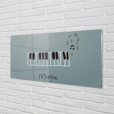 Quadro acrilico Note per pianoforte