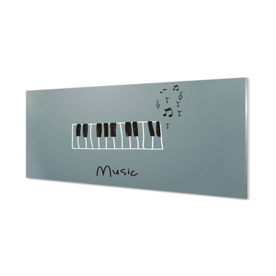 Quadro acrilico Note per pianoforte