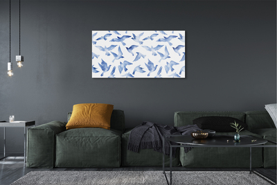 Quadro acrilico Uccelli dipinti
