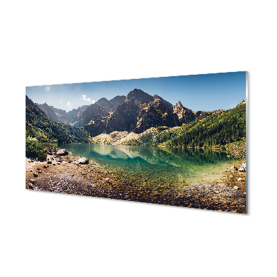 Quadro acrilico Lago delle montagne