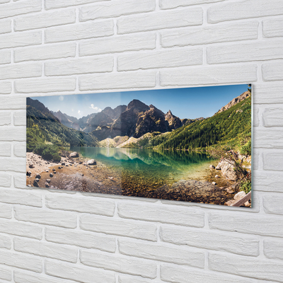 Quadro acrilico Lago delle montagne