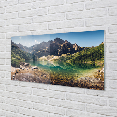 Quadro acrilico Lago delle montagne