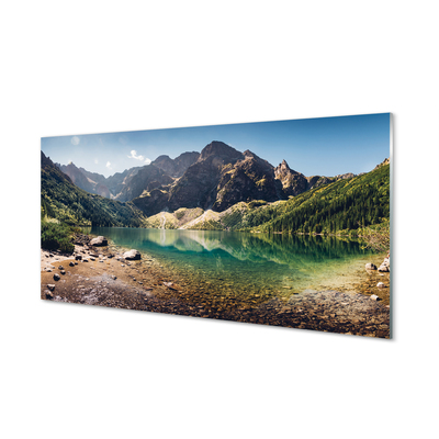 Quadro acrilico Lago delle montagne