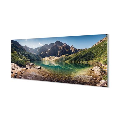 Quadro acrilico Lago delle montagne