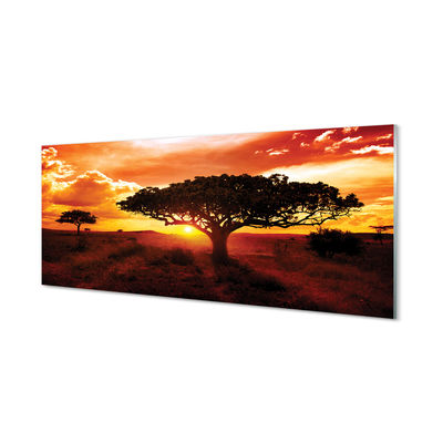 Quadro acrilico Alberi di nuvole ovest