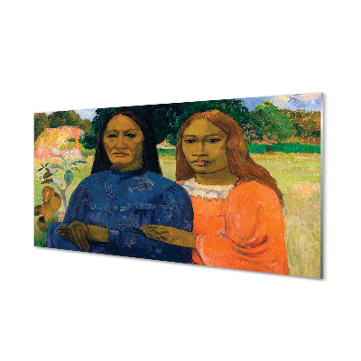 Quadro vetro acrilico Ritratto d'arte di donne