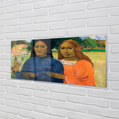 Quadro vetro acrilico Ritratto d'arte di donne