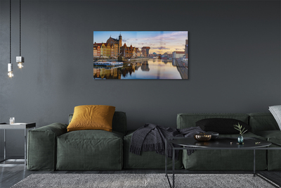 Quadro vetro acrilico Port River Port River di Gdańsk