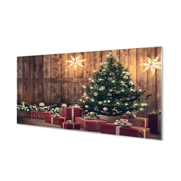 Quadro vetro acrilico Decorazioni per regali dell'albero di Natale