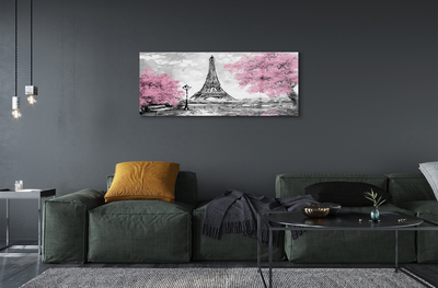 Quadro acrilico Alberi di Parigi