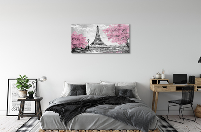 Quadro acrilico Alberi di Parigi