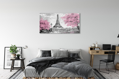 Quadro acrilico Alberi di Parigi