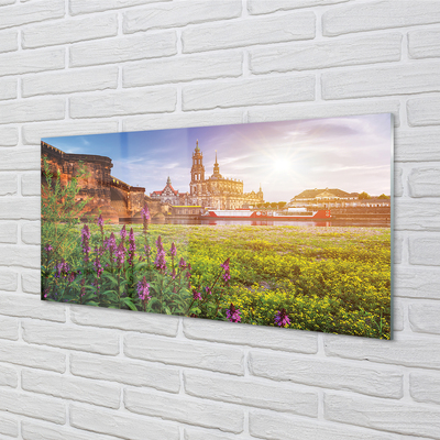 Quadro vetro acrilico Germania Sunrise River