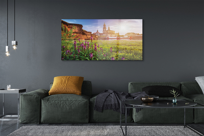 Quadro vetro acrilico Germania Sunrise River