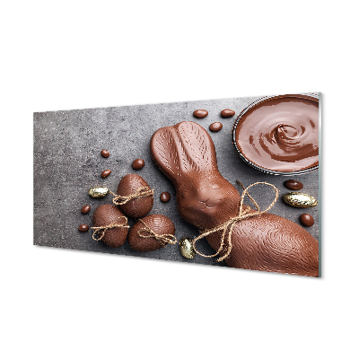 Quadro acrilico Coniglio dei dolci al cioccolato