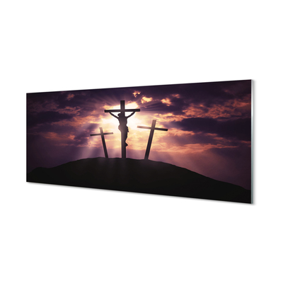 Quadro vetro acrilico Gesù Cross