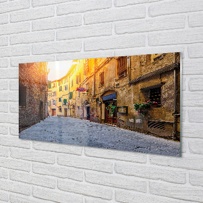 Quadro acrilico Edifici in Italy Street