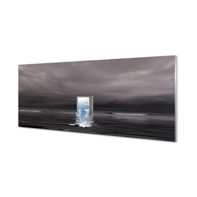 Quadro vetro acrilico Cielo della porta del mare