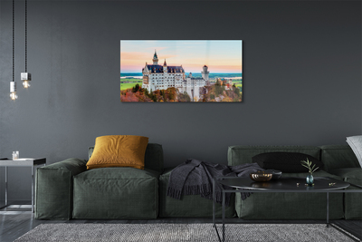 Quadro in vetro acrilico Germania Castello Autumn Monaco