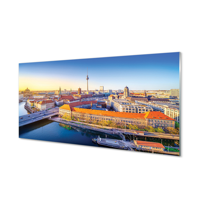 Quadro vetro acrilico Germania Berlin River Mosy