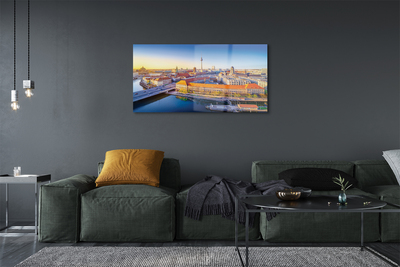 Quadro vetro acrilico Germania Berlin River Mosy