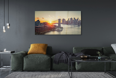 Quadro acrilico River Sunrise River