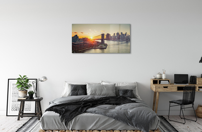 Quadro acrilico River Sunrise River