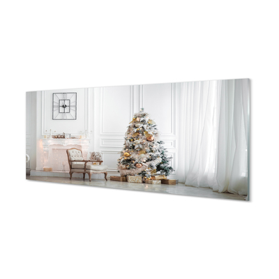 Quadro su vetro acrilico Decorazioni dell'albero di Natale