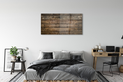 Quadro vetro acrilico Muro delle assi di legno