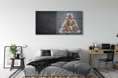 Quadro acrilico Decorazioni dell'albero di Natale