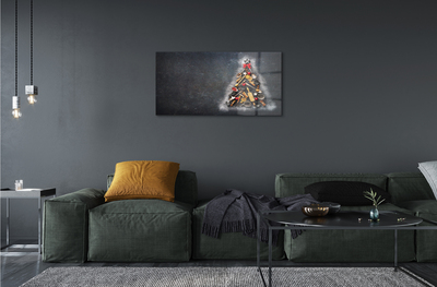 Quadro acrilico Decorazioni dell'albero di Natale