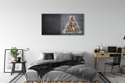 Quadro acrilico Decorazioni dell'albero di Natale