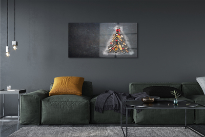 Quadro acrilico Decorazioni dell'albero di Natale