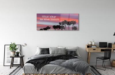 Quadro acrilico Pallms Sunset