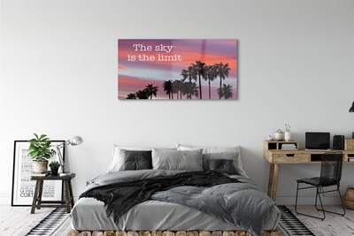 Quadro acrilico Pallms Sunset