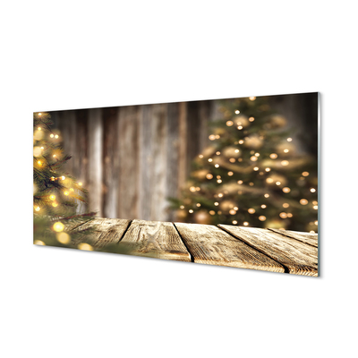 Quadro acrilico Lampade delle tavole degli alberi di Natale