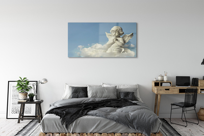 Quadro su vetro acrilico Angel Cloud Sky