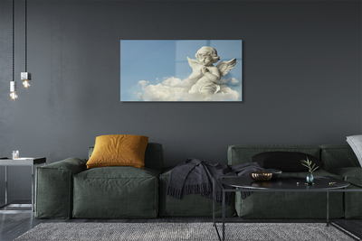 Quadro su vetro acrilico Angel Cloud Sky