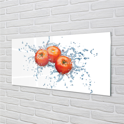 Quadro su vetro acrilico Pomodori acqua