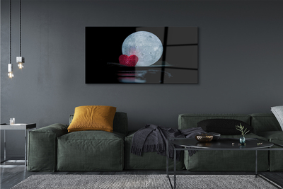 Quadro acrilico Il cuore della luna