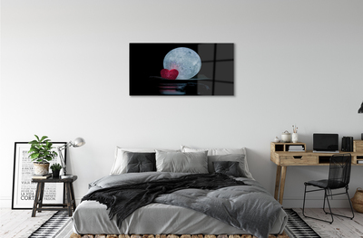 Quadro acrilico Il cuore della luna