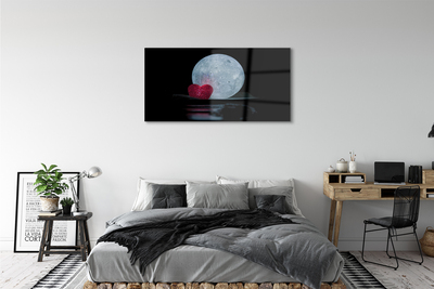 Quadro acrilico Il cuore della luna