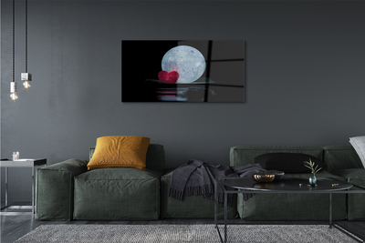 Quadro acrilico Il cuore della luna